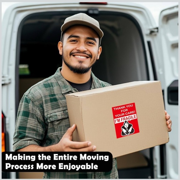 50 Funny Fragile and TY Mail Carrier Stickers - Picture 7 of 10